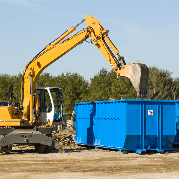 can i choose the location where the residential dumpster will be placed in Woodville